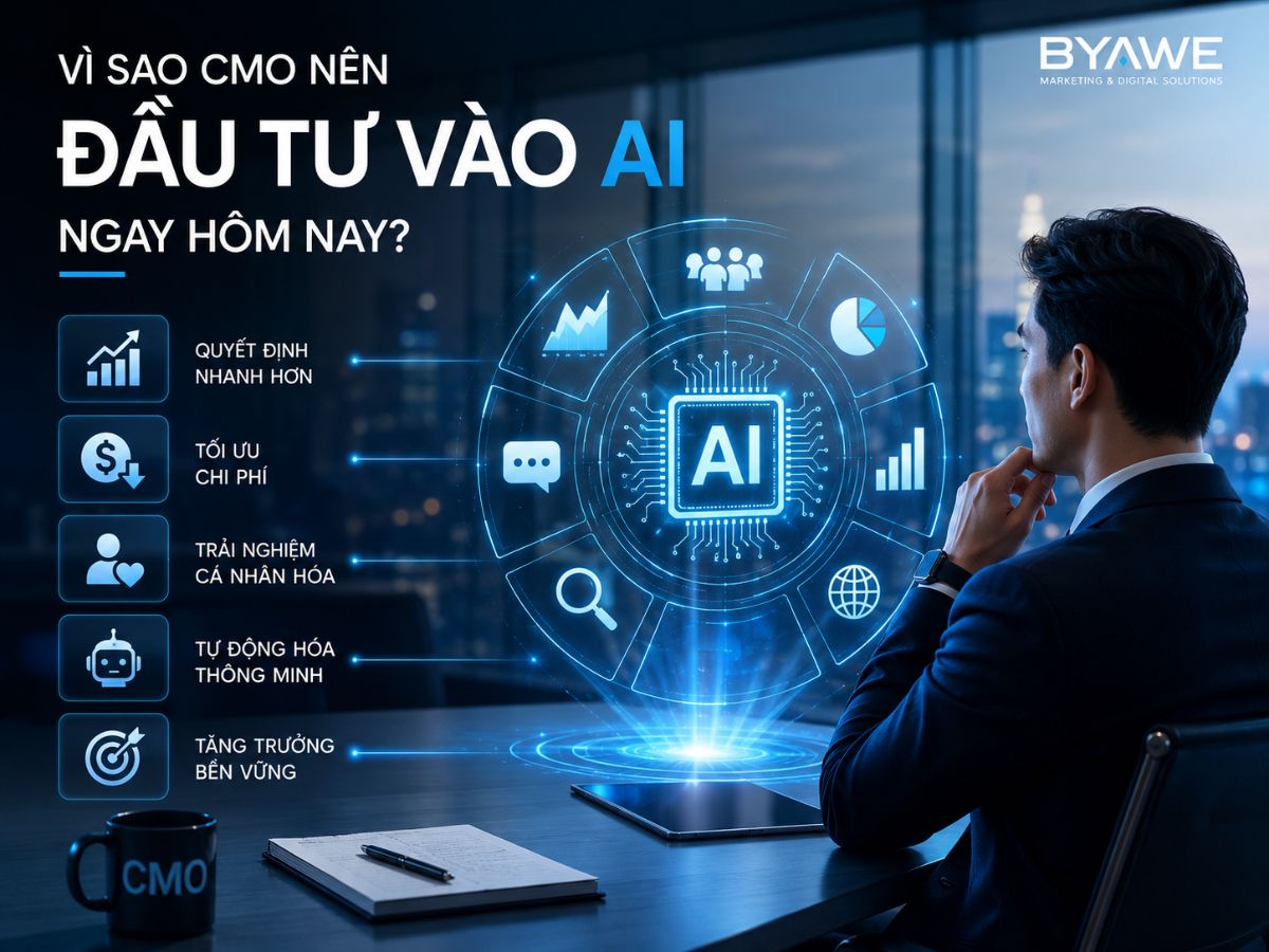 Vì sao CMO nên đầu tư vào AI ngay hôm nay?